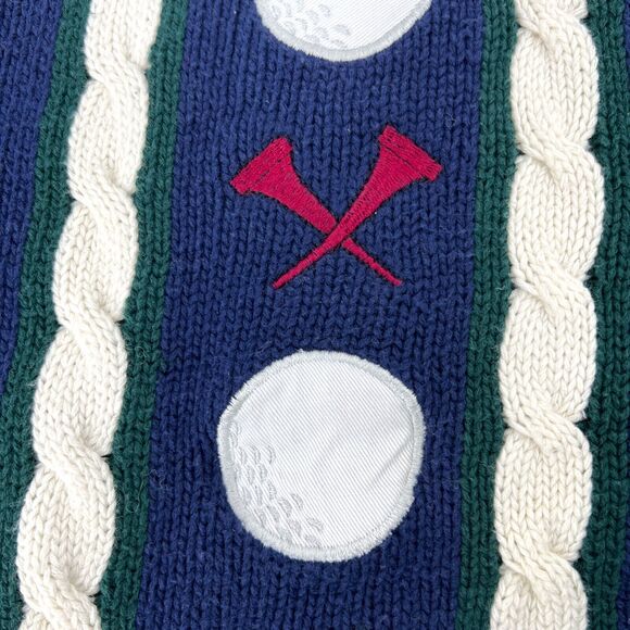 Vintage 90s Clubfellow 100% Cotton Golf Sweater Size 2XL - Picture 8 of 10